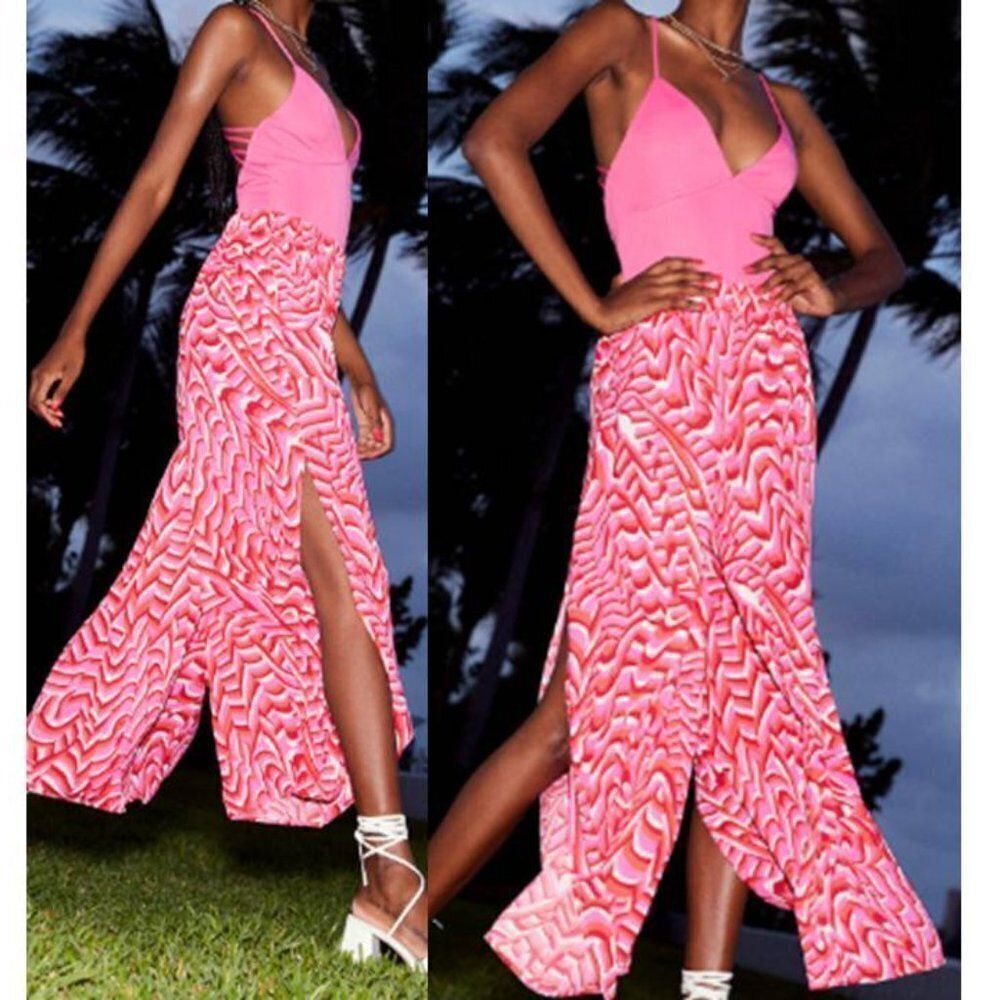 Lulus Lightweight‎ Multi Print Flyaway Wide-Leg Pants